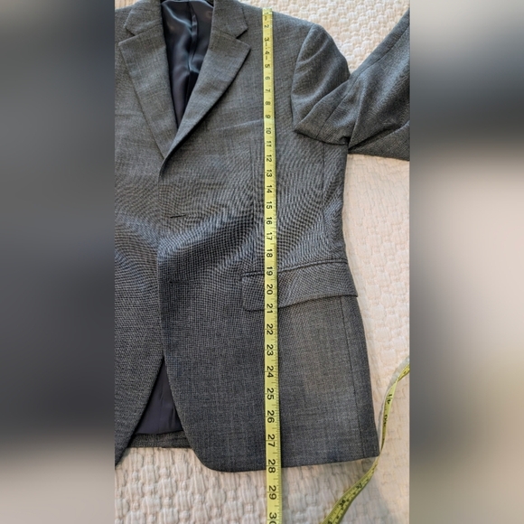 Ralph Lauren 100% Wool Blazer Mens Jacket Sport Coat Gray Fully Lined Sz 38S - Picture 8 of 13